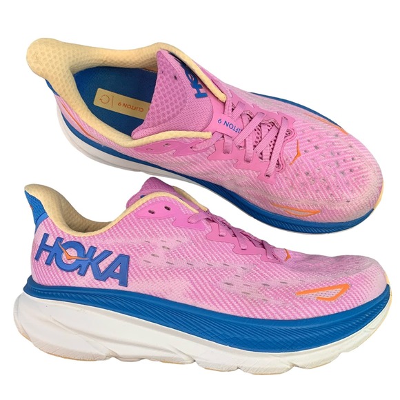 Hoka Shoes - HOKA ONE ONE Clifton 9 Cyclamen Sweet Lilac Pink Running Sneaker Womens 10.5B
